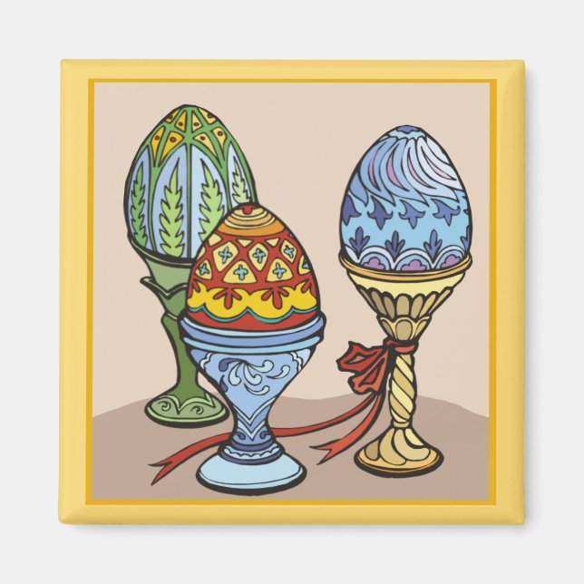 Decorative Eggs Magnet (Front)