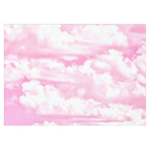 Decorative Elegant Soft Powder Pink Clouds Tablecloth