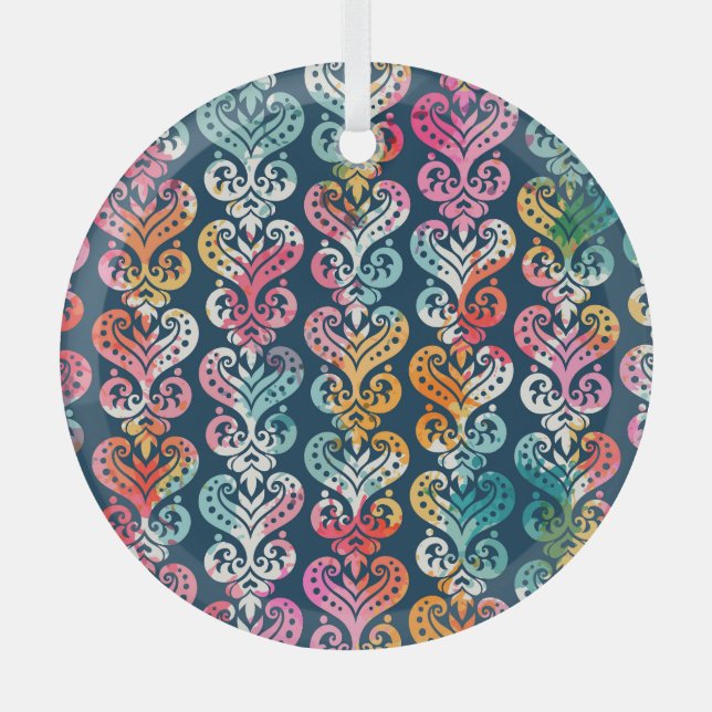 Decorative elements, versatile pattern design. glass ornament (Front)