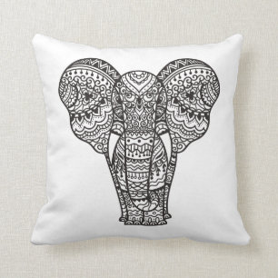 Decorative Elephant Style Throw Pillow