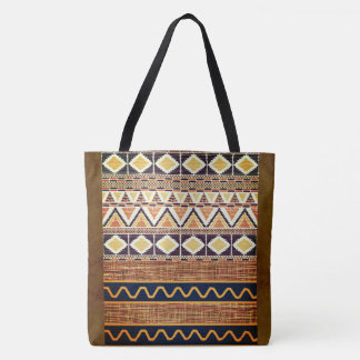 Decorative Ethnic Weave Pattern Tote Bag