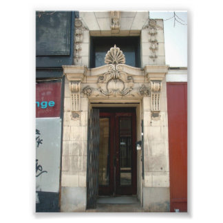 Decorative Facade on Old Building in Buffalo NY Photo Print