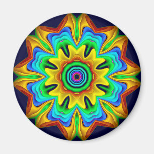 Decorative fantasy flower fun Magnet