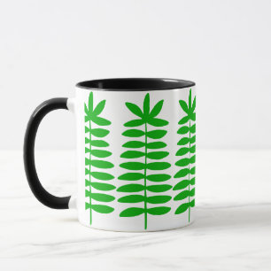 Decorative Ferns -  Green Mug