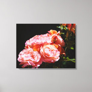 Decorative Fine Art prints Pink Roses Canvas