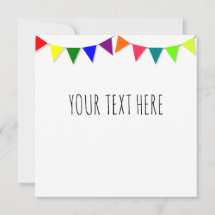 Decorative Flags Invitation