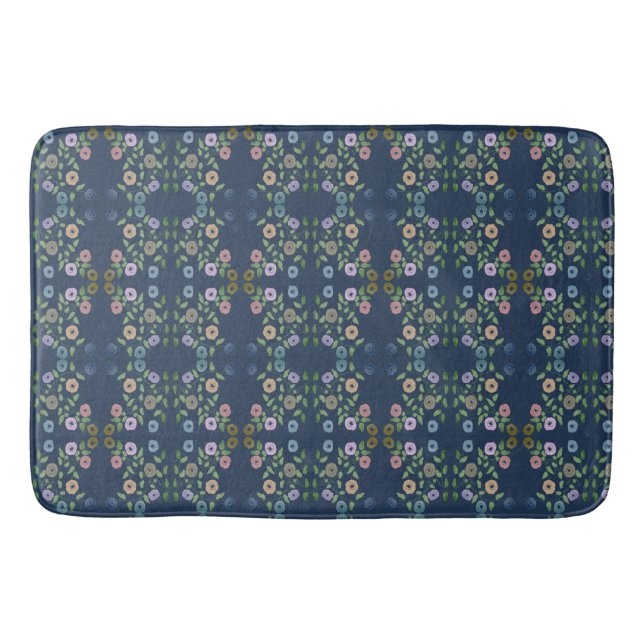 Decorative Floor Mat In Blue (Front)