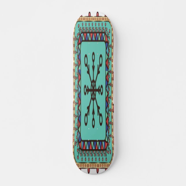 Decorative Floral Artwork Skateboard (Front)