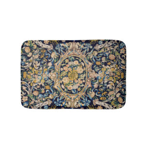 Decorative Floral Carpet Pattern Bath Mat