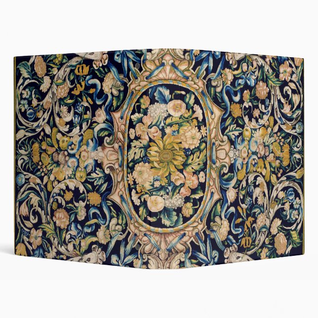 Decorative Floral Carpet Pattern Binder (Background)