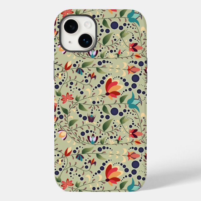 Decorative Floral Design   Case-Mate iPhone Case (Back)