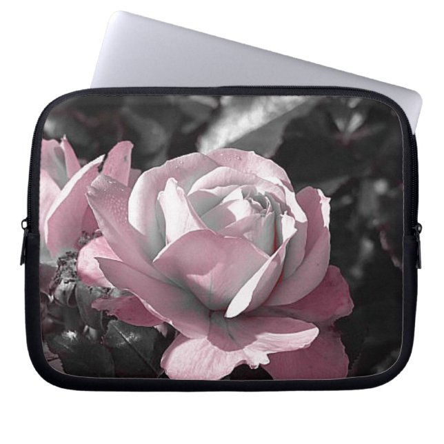 Decorative Floral Laptop Sleeve (Front)