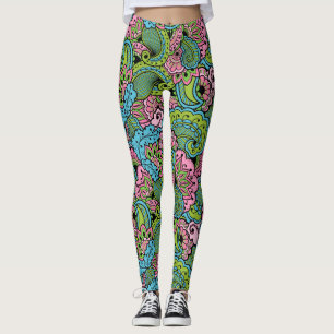 Decorative Floral/Mandala Leggings