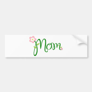 Decorative Floral Mum Bumper Sticker
