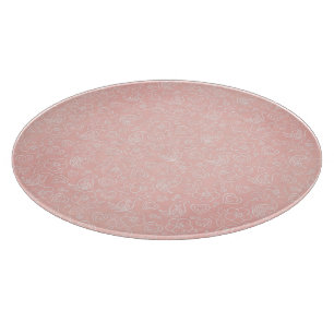 Decorative floral pattern cutting board