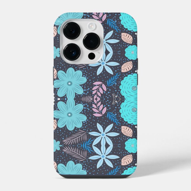 Decorative Floral Pattern  iPhone Case (Back)