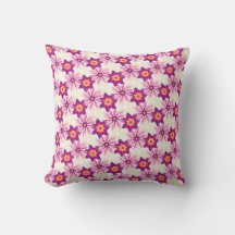 Decorative Floral pattern Pink Purple Astra Modern