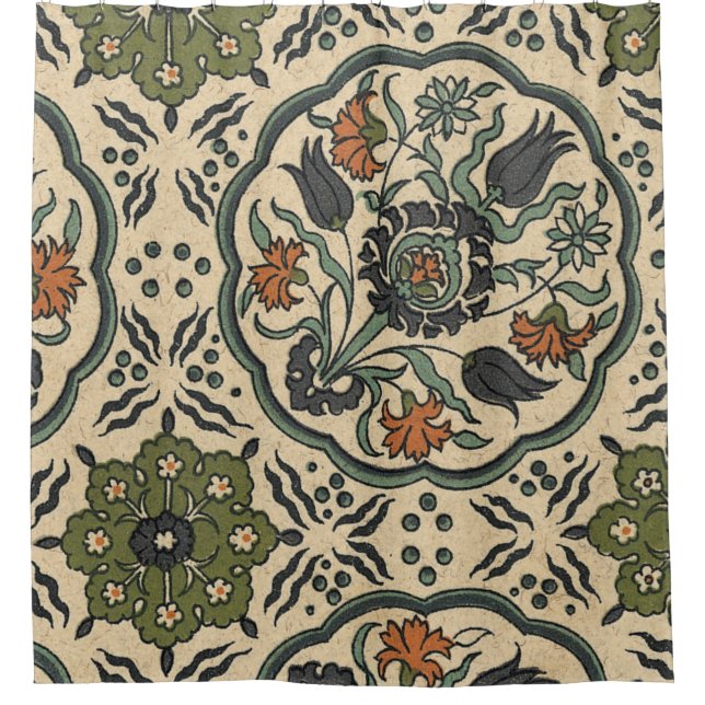 Decorative Floral Persian Tile Design (Front)