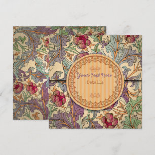 Decorative Floral Save The Date