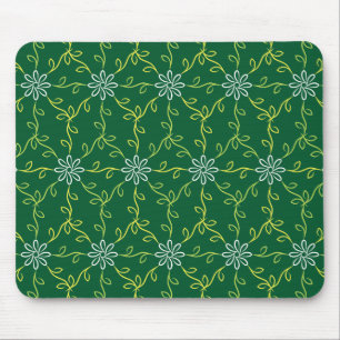 Decorative Floral Seamless Pattern Mouse Pad
