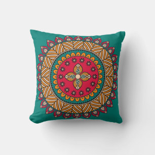 Decorative Floral Throw Pillow