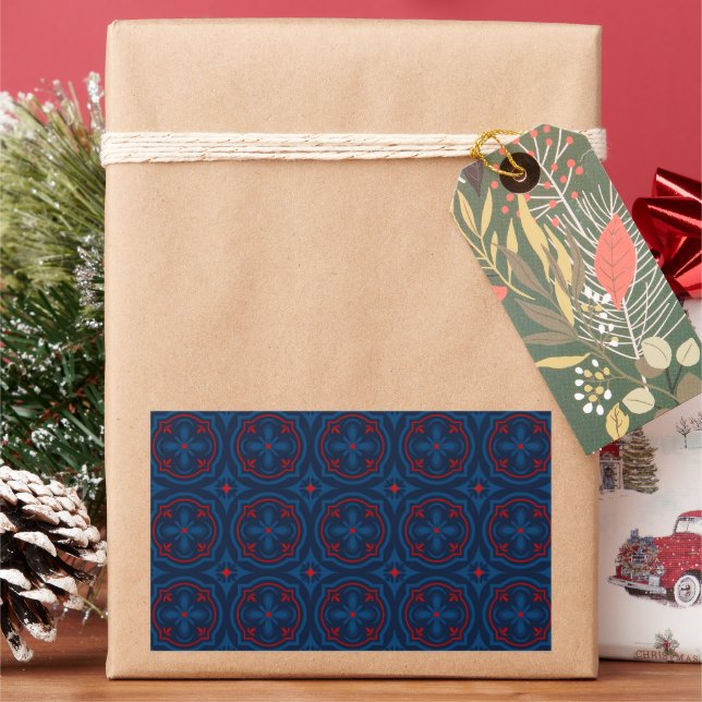Decorative Floral Tile Pattern Sticker (Holiday)