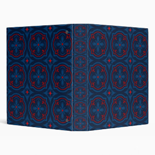 Decorative floral tiles pattern binder