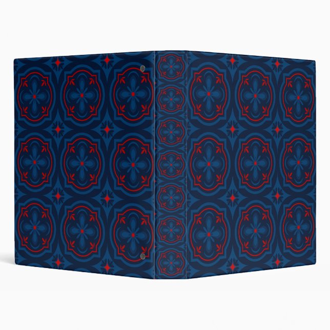Decorative floral tiles pattern  binder (Background)