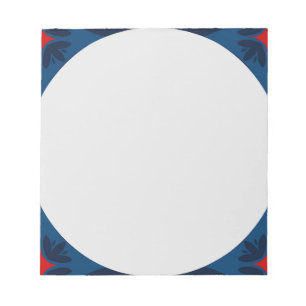 Decorative floral tiles pattern  notepad