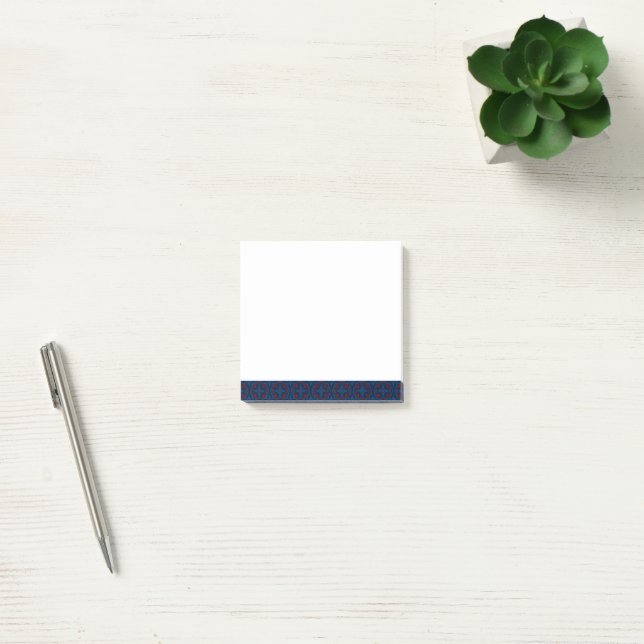 Decorative floral tiles pattern  post-it notes (Office)