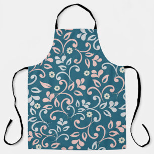 Decorative Floral Vintage Seamless Pattern Apron