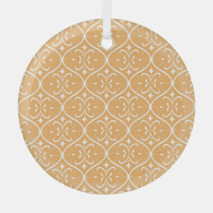 Decorative flourish seamless pattern, oriental bac glass ornament