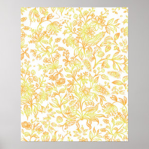 Decorative flowers 13 poster