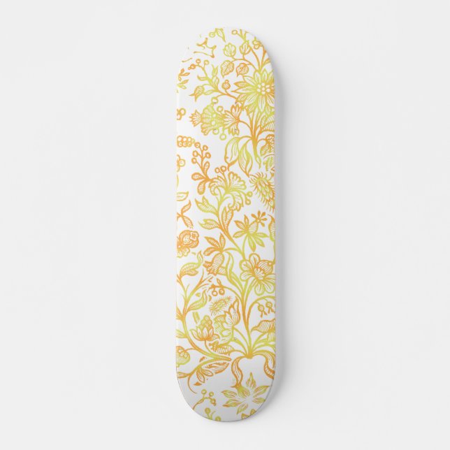Decorative flowers 13 skateboard (Front)