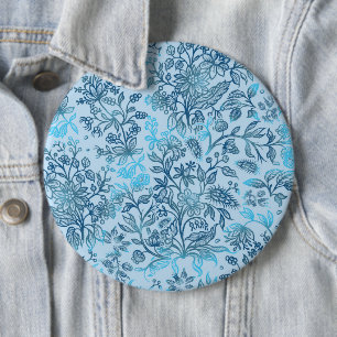 Decorative flowers 15 6 inch round button