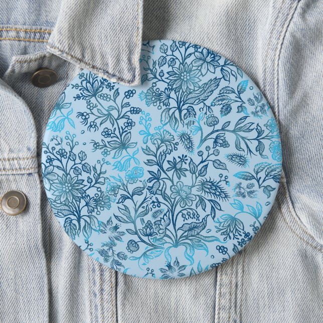 Decorative flowers 15 6 inch round button (In Situ)