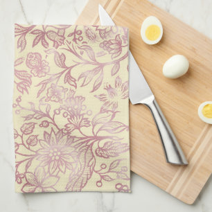 Decorative flowers 18 kitchen towel