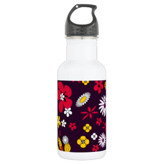 Decorative Flowers 532 Ml Water Bottle