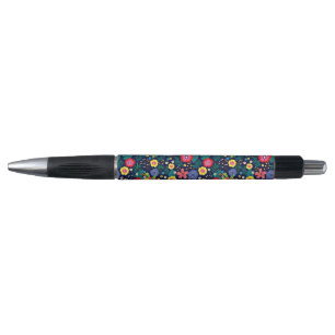 Decorative Flowers And Leaves Pattern-48675 Pen