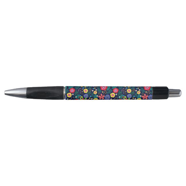 Decorative Flowers And Leaves Pattern-48675 Pen (Front)