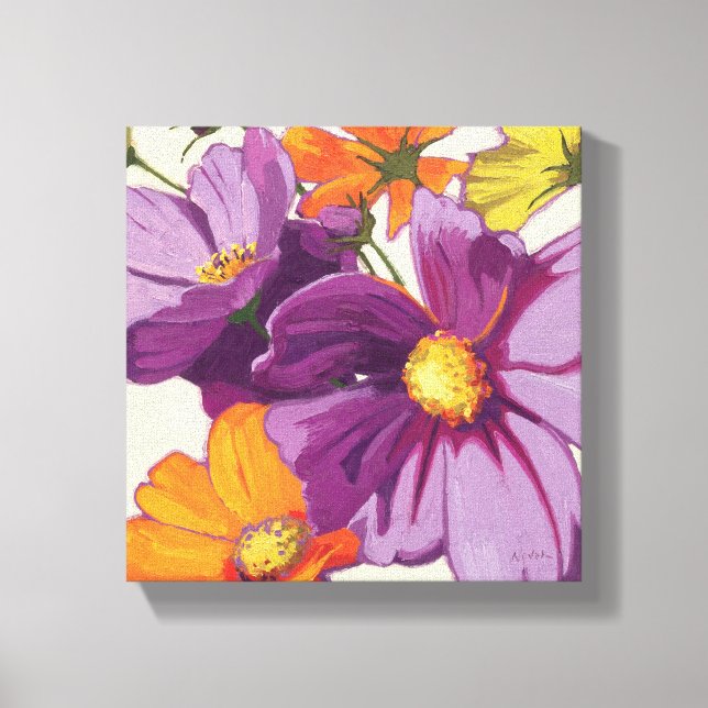 Decorative Flowers Canvas Print (Front)