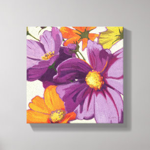 Decorative Flowers Canvas Print