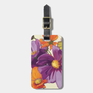 Decorative Flowers Luggage Tag