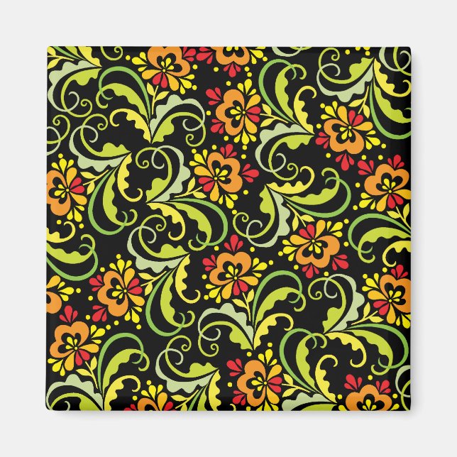 decorative flowers magnet (Front)