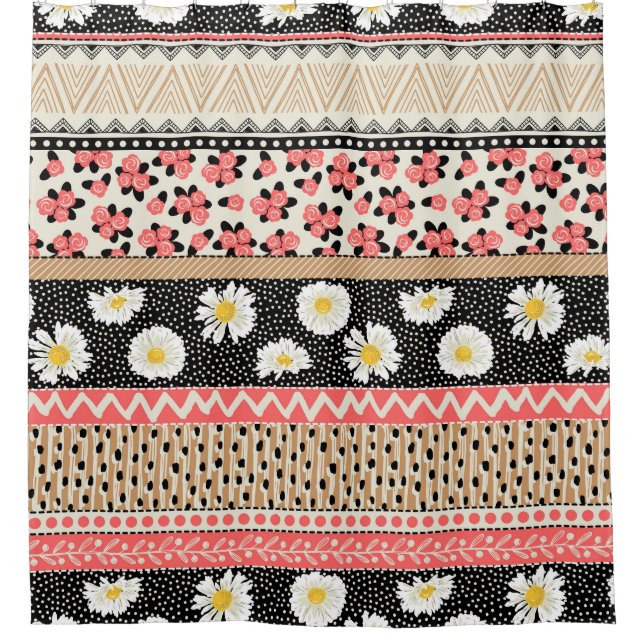 Decorative Flowers: Patchwork Tile Pattern (Front)