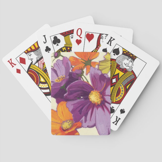 Decorative Flowers Playing Cards (Back)