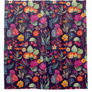 Decorative Flowers: Seamless Vintage Doodle