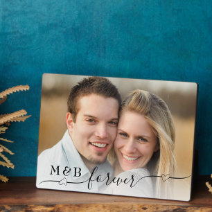 Decorative Forever Monogram 5 x 7 Photo Plaque