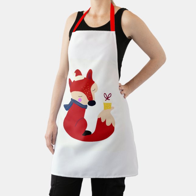 Decorative Fox  Apron (Insitu)