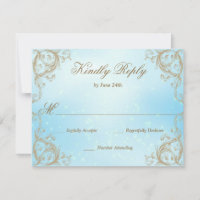 Decorative Frame Border Light Blue